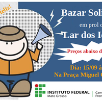 Bazar Solidário em prol do Lar dos Idosos será realizado neste sábado