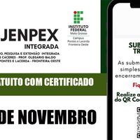 Jenpex Integrada do IFMT Cáceres e Pontes e Lacerda: prazo para submissão de trabalhos encerra neste domingo (17)