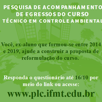 IFMT-Pontes e Lacerda lança pesquisa voltada aos ex-alunos do curso CTA; clique e responda o questionário