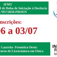 IFMT-Pontes e Lacerda oferece 30 bolsas de iniciação à docência aos alunos da instituição